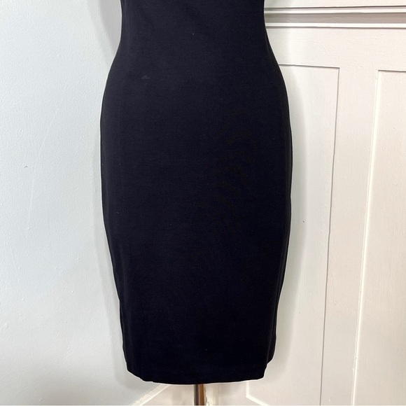 Ted Baker London Black Silk & Rhinestone Elate Midi Sheath Dress 3 Medium - Picture 6 of 15
